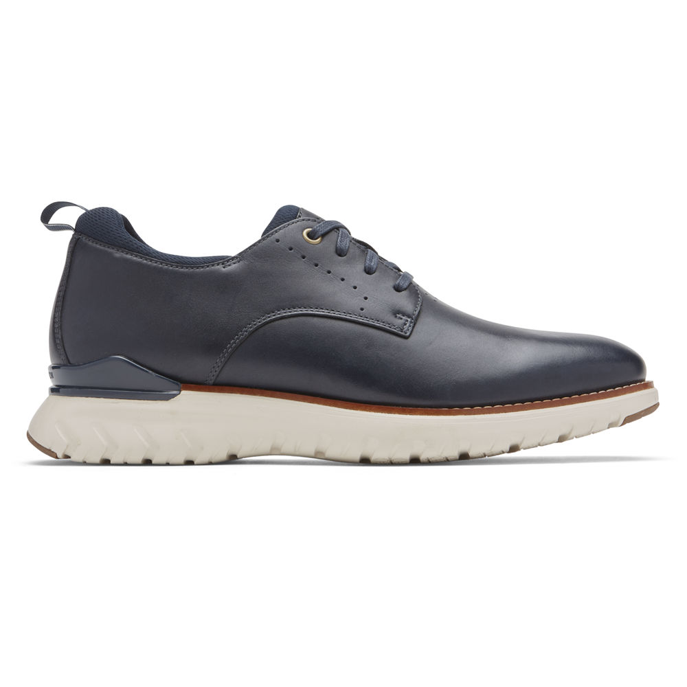 Rockport Singapore Mens Oxfords - Total Motion Sport Plain Toe Blue - JL9201586